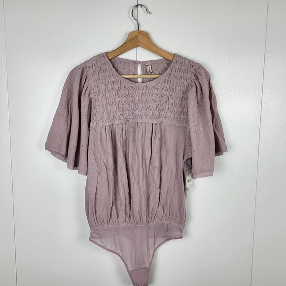 SOLD | NWT Free People Perfect Catch Bodysuit Silverberry | XS - Picture 5 of 10